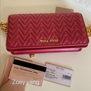 Authentic! Miu Miu crossbody bag. Brand new